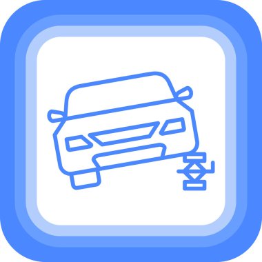 araba yıkama web simgesi basit vektör çizimi