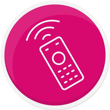 Modern b 'nin vektör illüstrasyonu radyo simgesinden yoksundur