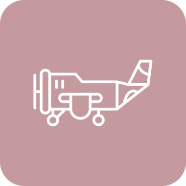 düzlem web simgesi vektör çizimi