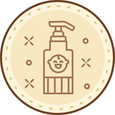 Bebek partisi. Web simgesi basit illüstrasyon