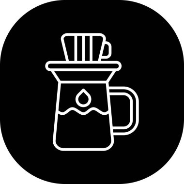 Moda tarzında izole edilmiş kahve fincanı simgesi