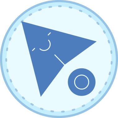 Bir pusula simgesinin vektör çizimi