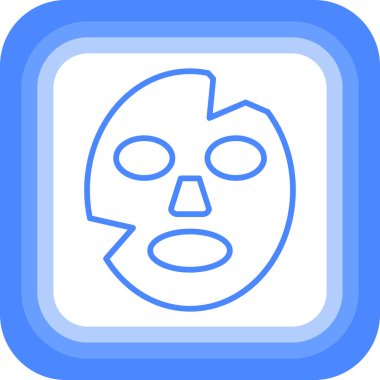 Kafatası olan bir maskenin vektör çizimi