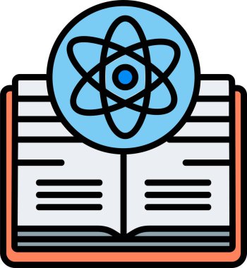Genel hatlarıyla atom bilimi eğitim simgesi