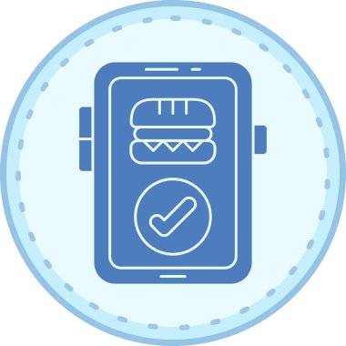 Cep telefonu. Web simgesi basit illüstrasyon