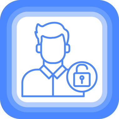 avatar. Web simgesi basit illüstrasyon