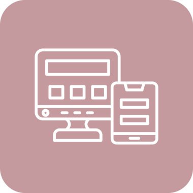 Web tarayıcı simgesi. vektör çizim