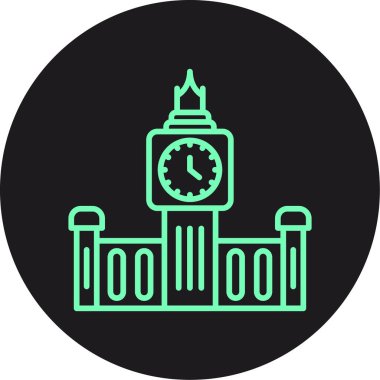 Benzersiz yapı vektörü simgesi