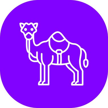 Deve ikonu vektör çizimi