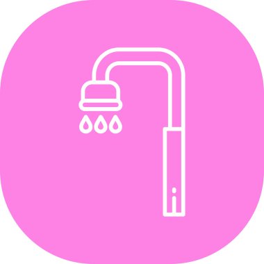 Modern b 'nin vektör illüstrasyonunda su ikonu yok