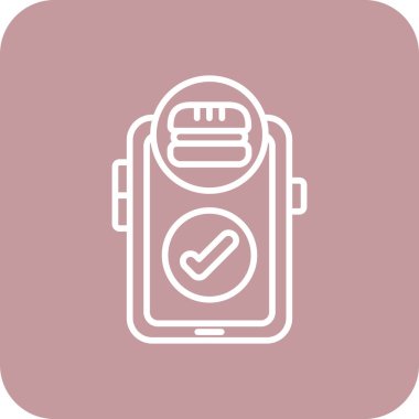 Modern simgenin vektör illüstrasyonu