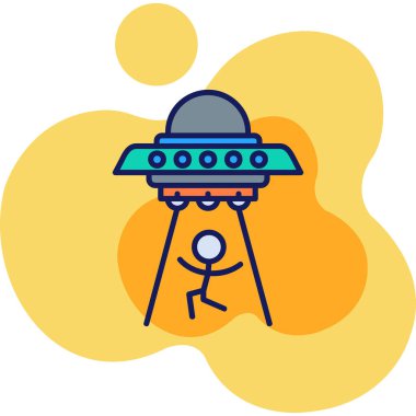 ufo. Web simgesi basit illüstrasyon