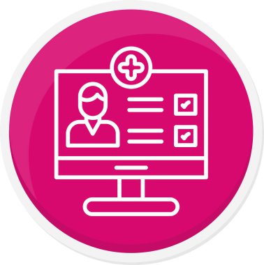 Modern bir simgenin vektör illüstrasyonu