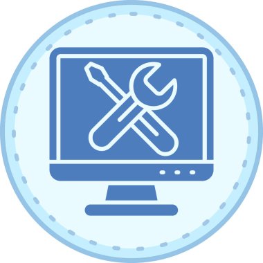 Onarım. Web simgesi basit illüstrasyon