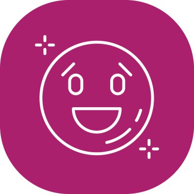 Mutlu emoticon gülümseme vektör tasarımı illüstrasyonu