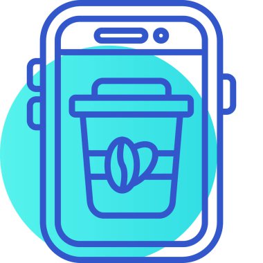 yiyecek ve içecek ikon vektör çizimi