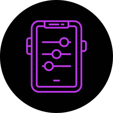 Vektör Mobil simge illüstrasyonu