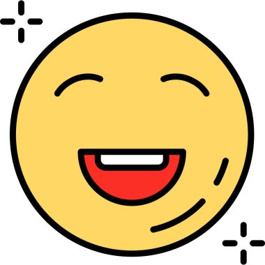 emoji simgesi vektör illüstrasyonu