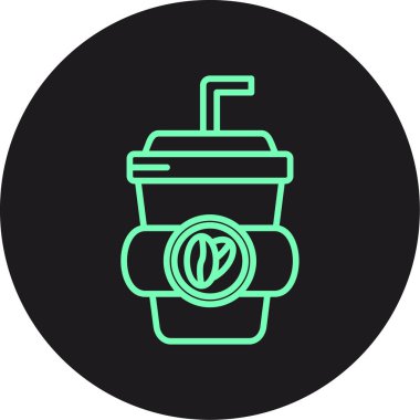 kahve ikonu vektör illüstrasyonu