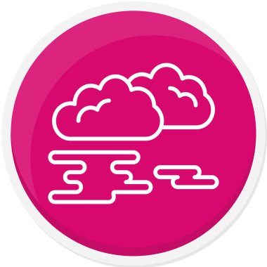 Bulut simgesinin vektör illüstrasyonu