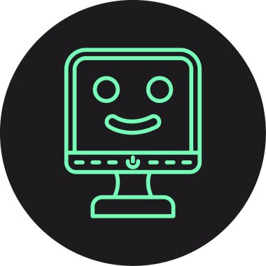 Robot simgesinin vektör illüstrasyonu