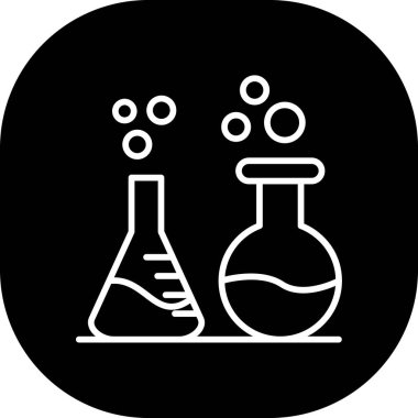 lab vektör simgeleri düz simge