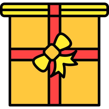 hediye simgesi vektör illüstrasyonu