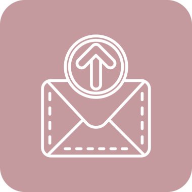 zarf simgesi vektör illüstrasyonu