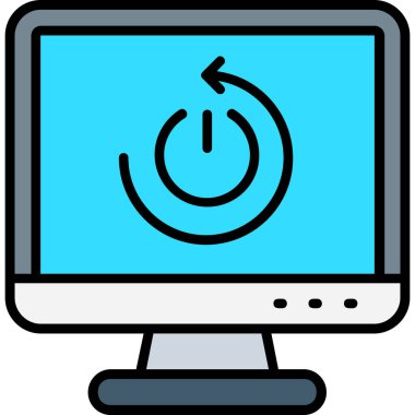 - İnternet. Web simgesi basit illüstrasyon