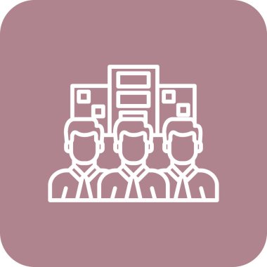 bir grup insan ikonu. vektör illüstrasyonu