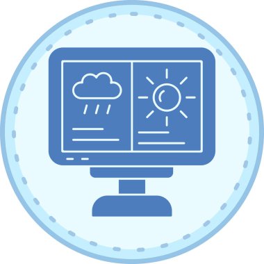 Bulut. Web simgesi basit illüstrasyon