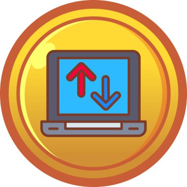 Ok vektör illüstrasyonlu bitcoin