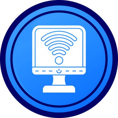 Wi-Fi simgesinin vektör illüstrasyonu