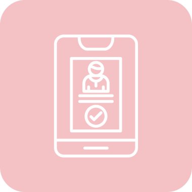 akıllı telefon simgesi vektör illüstrasyonu