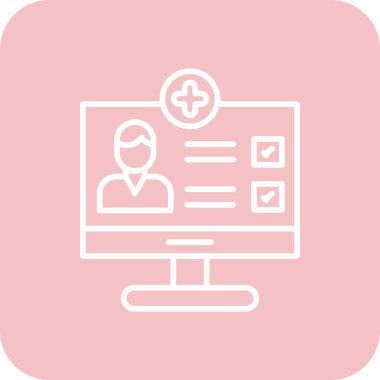 Modern simgenin vektör illüstrasyonu