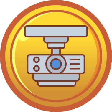 Bir kameranın vektör illüstrasyonu