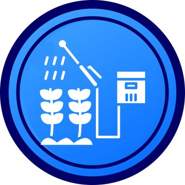 Bir bitki simgesinin vektör illüstrasyonu