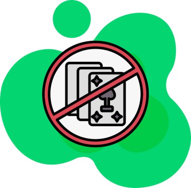 Modern simge, vektör illüstrasyonu sigara içmeyi bırak