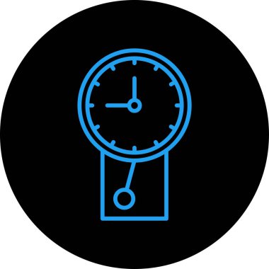 Alarm saat simgesi vektör illüstrasyonu