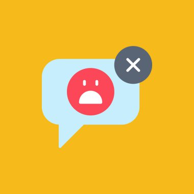 konuşma balonu simgesi, vektör illüstrasyonu