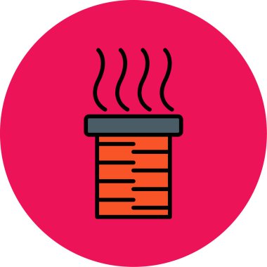 Bir barbekü simgesinin vektör çizimi