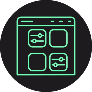 Modern b 'nin vektör illüstrasyonu bilgisayarın simgesinden yoksun