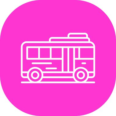 bus simgesi vektör illüstrasyonu