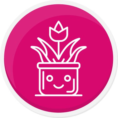 Vektör çizimi. çiçek simgesi basit