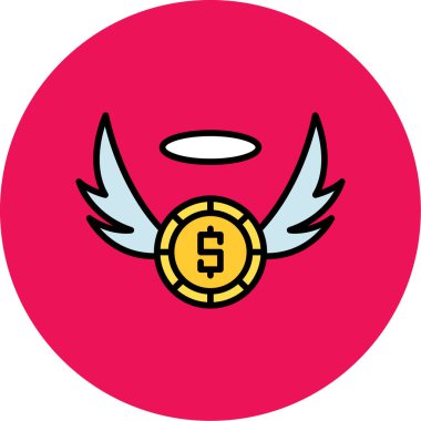 Bozuk para simgesinin vektör illüstrasyonu