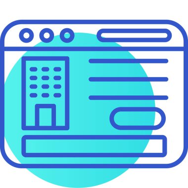 Web simgesi. Haberin vektör illüstrasyonu