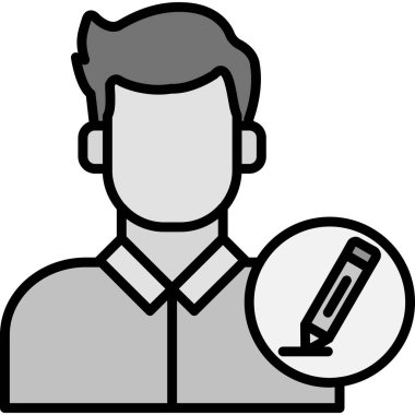 Termometre tutan bir adamın vektör çizimi