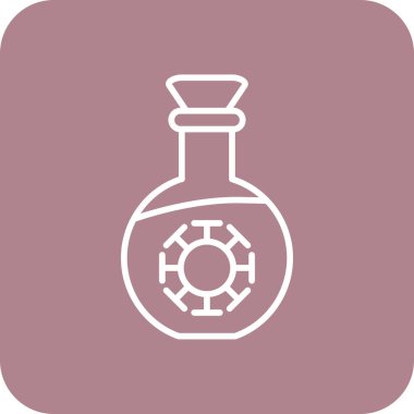 Şişe simgesinin vektör illüstrasyonu