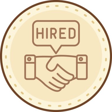 İş simgesinin vektör illüstrasyonu