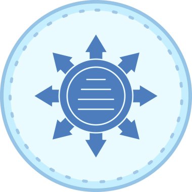 Bir yıldızın vektör illüstrasyonu